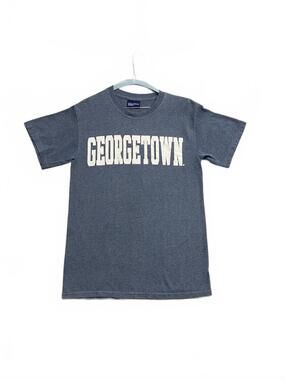 Vintage MV Sport Georgetown Graphic T-Shirt Grey Mens Size Small